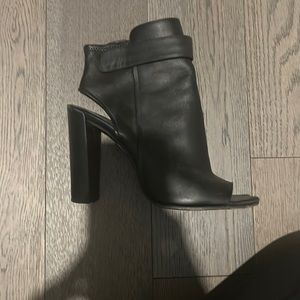 Vince open toe booties